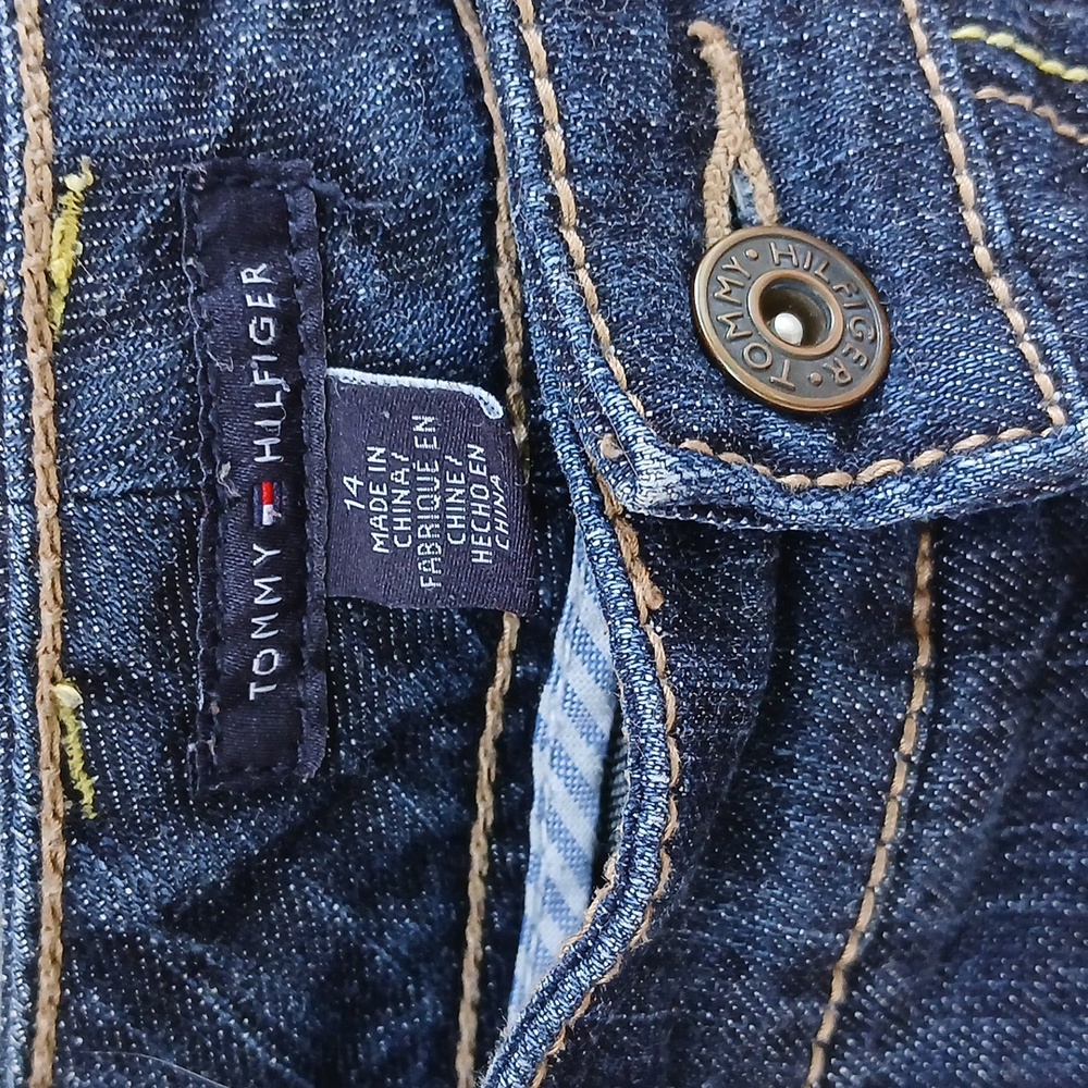TOMMY HILFIGER Cropped Denim Jeana SZ 14 - Picture 4 of 8